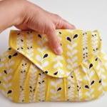 Bridesmaids Gift Yellow And Black Clutch Style..